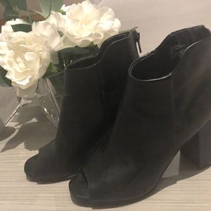 Trendy open toe booties